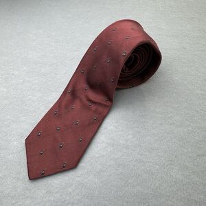 Polo Ralph Lauren Tie 100% Silk Made By Hand In USA Crimson Pony All Over VTG